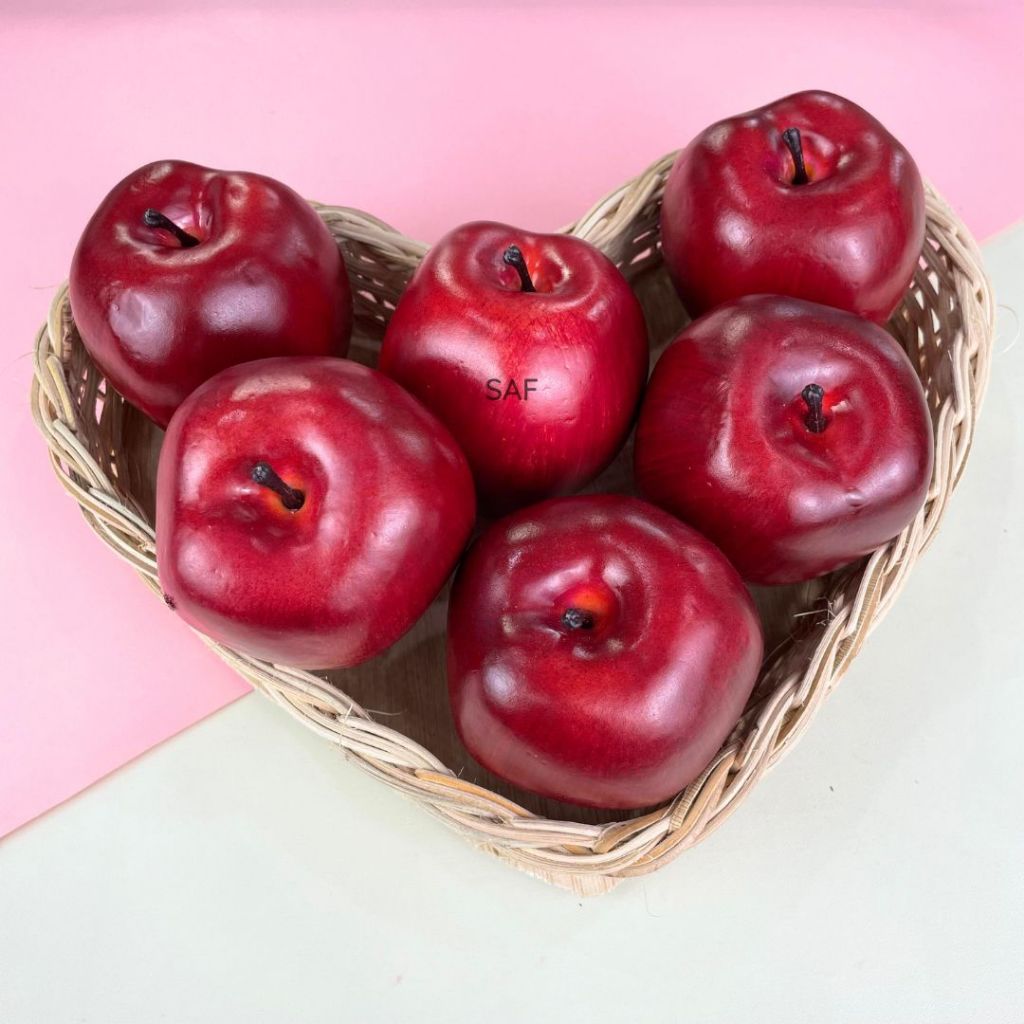 Jual SAF Buah Apel Merah Palsu - Fake Apple Artificial Fruit Properti ...