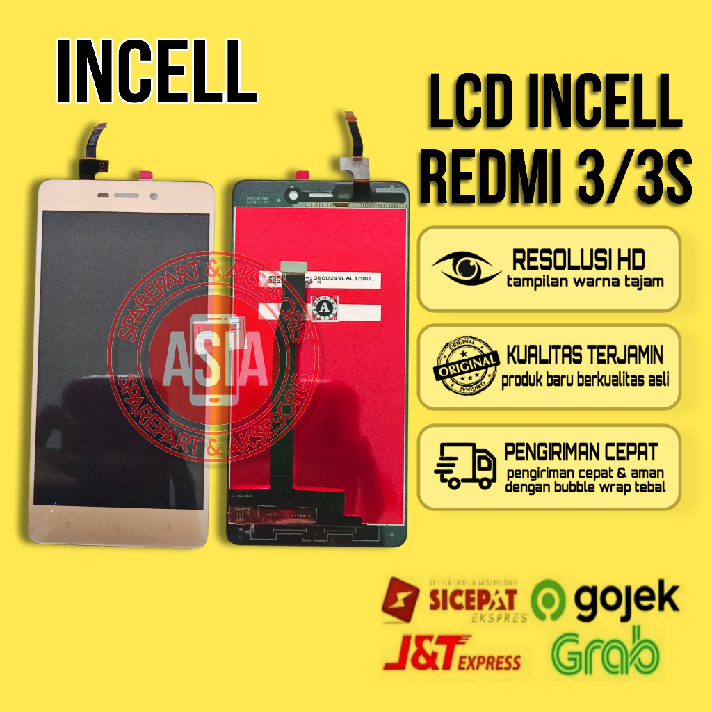 Jual INCELL LCD TOUCHSCREEN XIAOMI REDMI 3 / 3S ORIGINAL | Shopee Indonesia