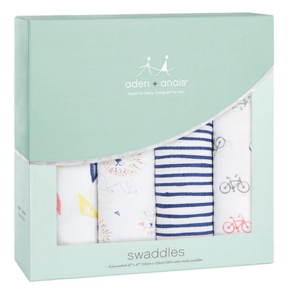 Jual Aden + Anais Leader of the Pack Classic Cotton Muslin Swaddle Pack