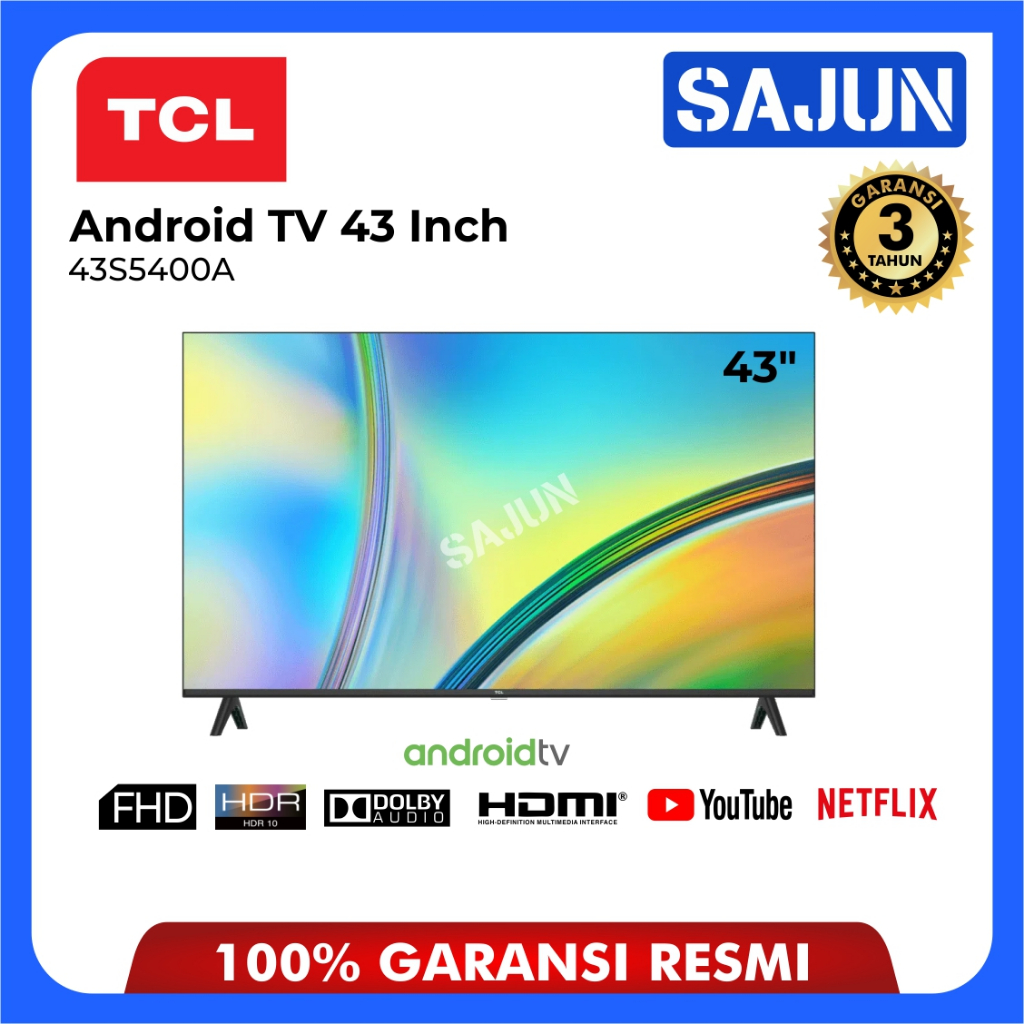 Jual TCL Android TV 43 Inch Full HD 43S5400A Frameless HDR S5400A ...