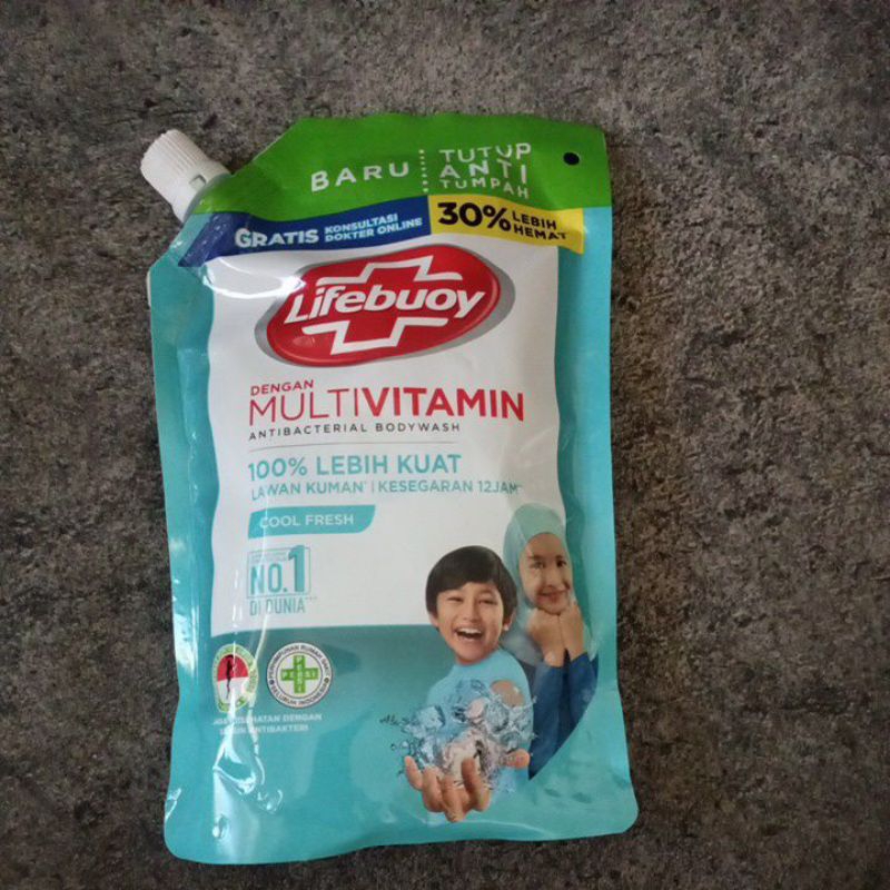Jual Lifebuoy cool fresh lifeboy biru muda light blue sabun mandi 400ml ...