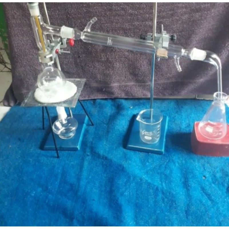 Jual Kit destilasi sederhana 500ml, siap pakai Pyrex | Shopee Indonesia