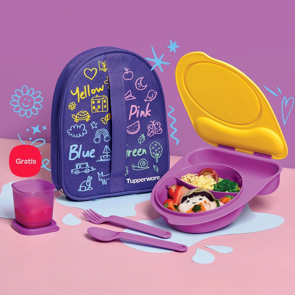 VARIASI Tupperware Kiddos Lunch Set FREE tas Tupperware Original