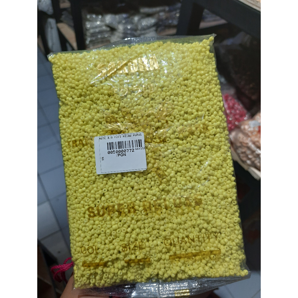 Jual MOTE MANIK PAYET PASIR 3 MM 8/0 BAHAN KERAJINAN TANGAN DAN MERONCE ...