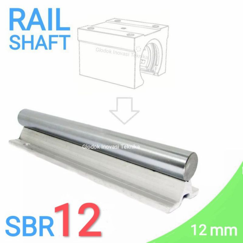Jual rod Shaft as SBR12 SBR 12 linear guide rail rel support dudukan ...