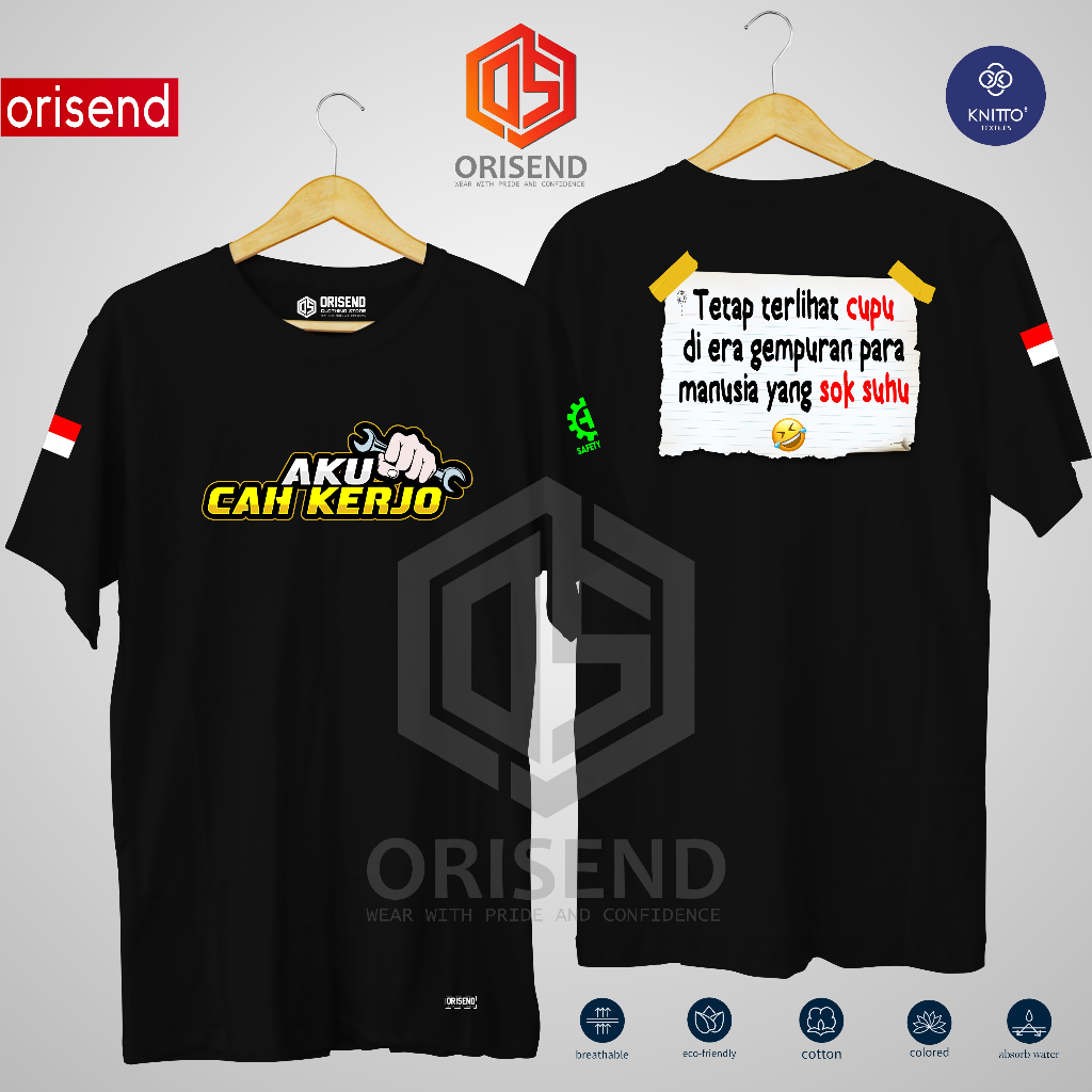 Jual ORISEND Kaos cah kerjo kata kata driver kaos truk terbaru desain ...