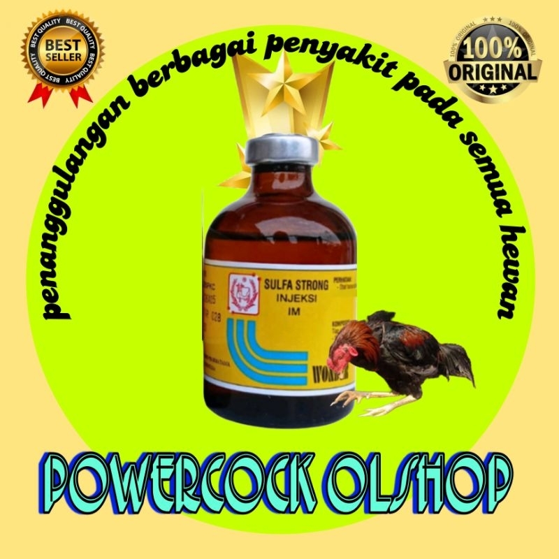 Jual injeksi 50 ml sulfa strong obat ayam sakit semua hewan union sulfa ...