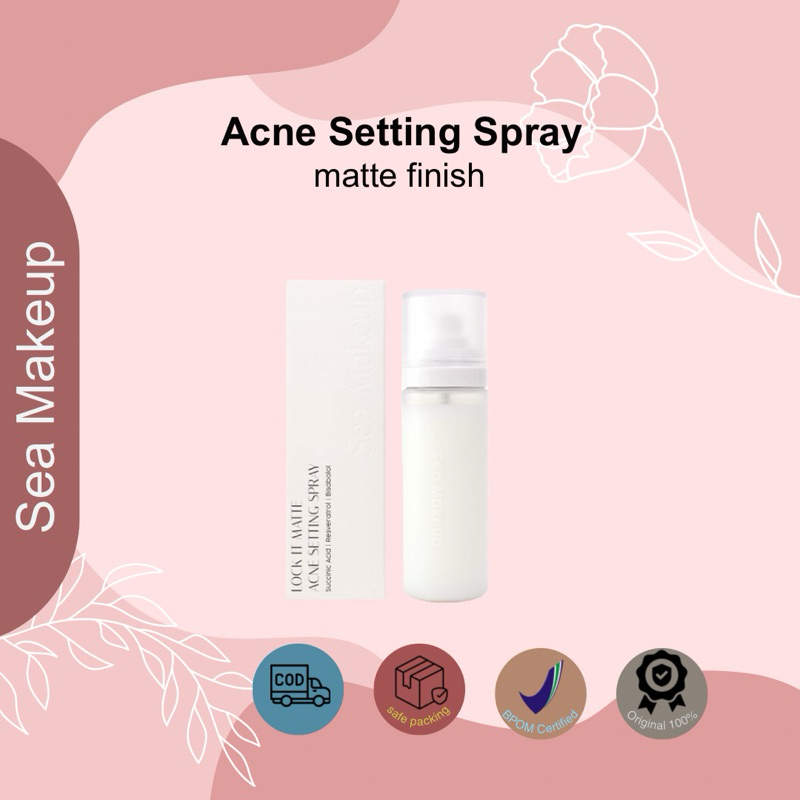 Jual SEA MAKEUP Lock It Matte Acne Setting Spray 100ml | Shopee Indonesia