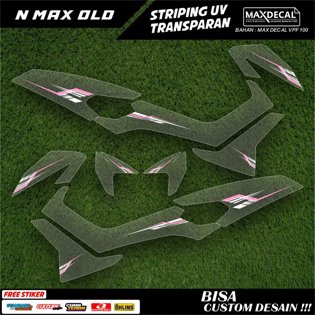Jual STIKER STRIPING TRANSPARAN NMAX OLD FACELIFT LIS STICKER UV SEMI ...