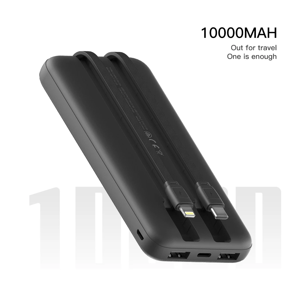 KiiP E33C Power Bank Slim 10000mAh Dual Input Type-C Micro USB Port