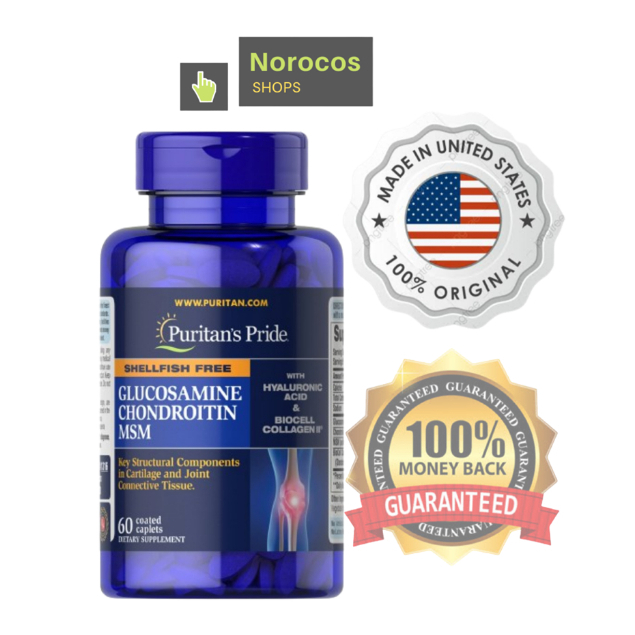 Jual Puritan Glucosamine Chondroitin MSM With Hyaluronic Acid & Biocell