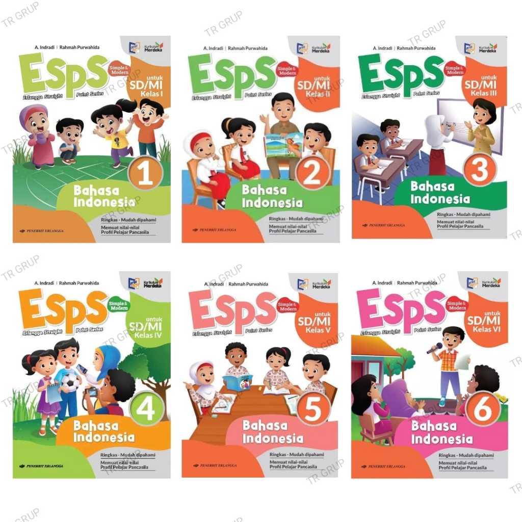 Jual BUKU ESPS BAHASA INDONESIA UNTUK SD/MI KURIKULUM MERDEKA ERLANGGA ...