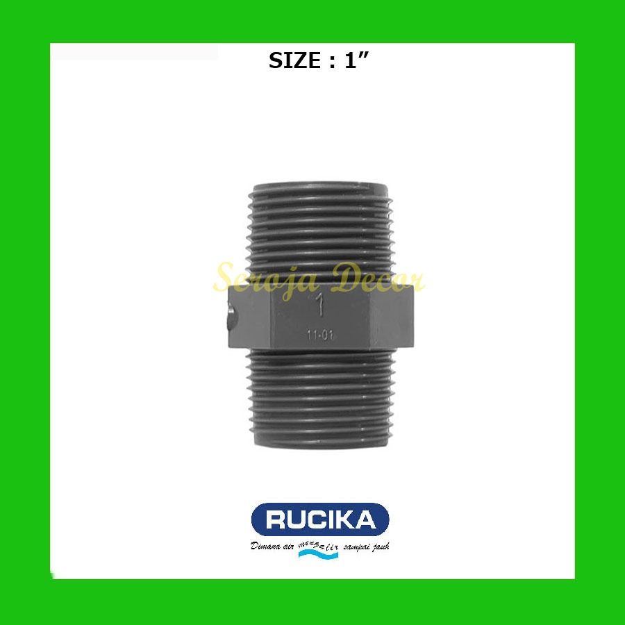 Jual Rucika Double Neple / D Nepel /DN /Double Drat Luar Fitting PVC AW ...