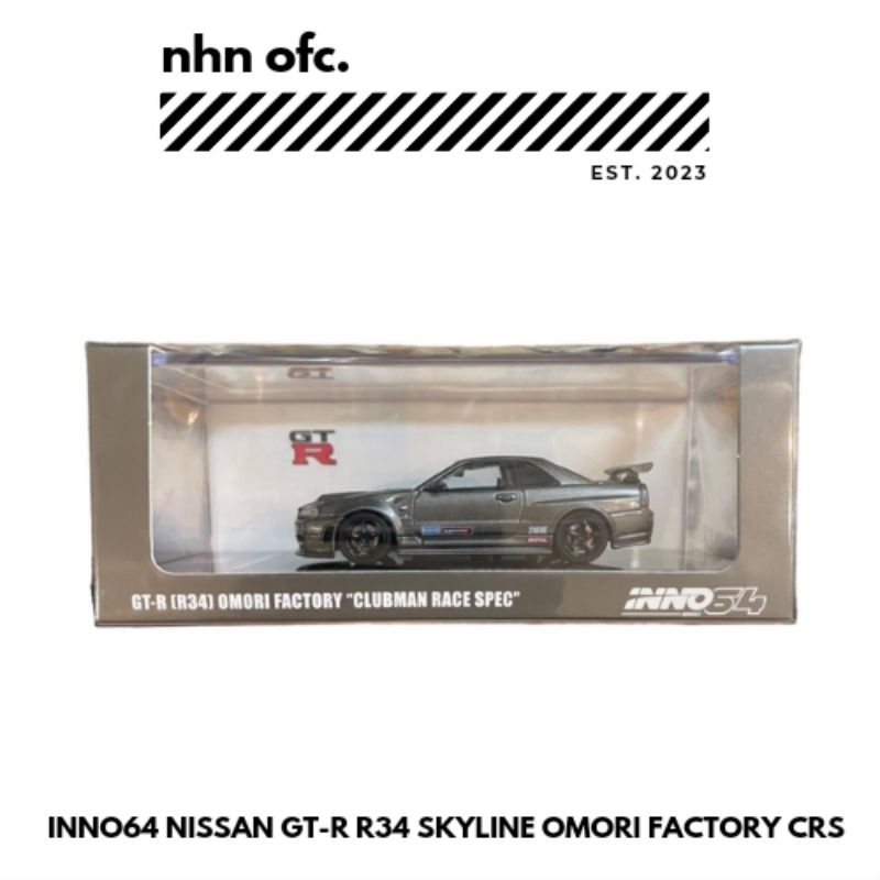Jual INNO64 NISSAN GTR R34 SKYLINE CRS OMORI FACTORY SEALED | Shopee - nissan skyline r34 gtr omori factory