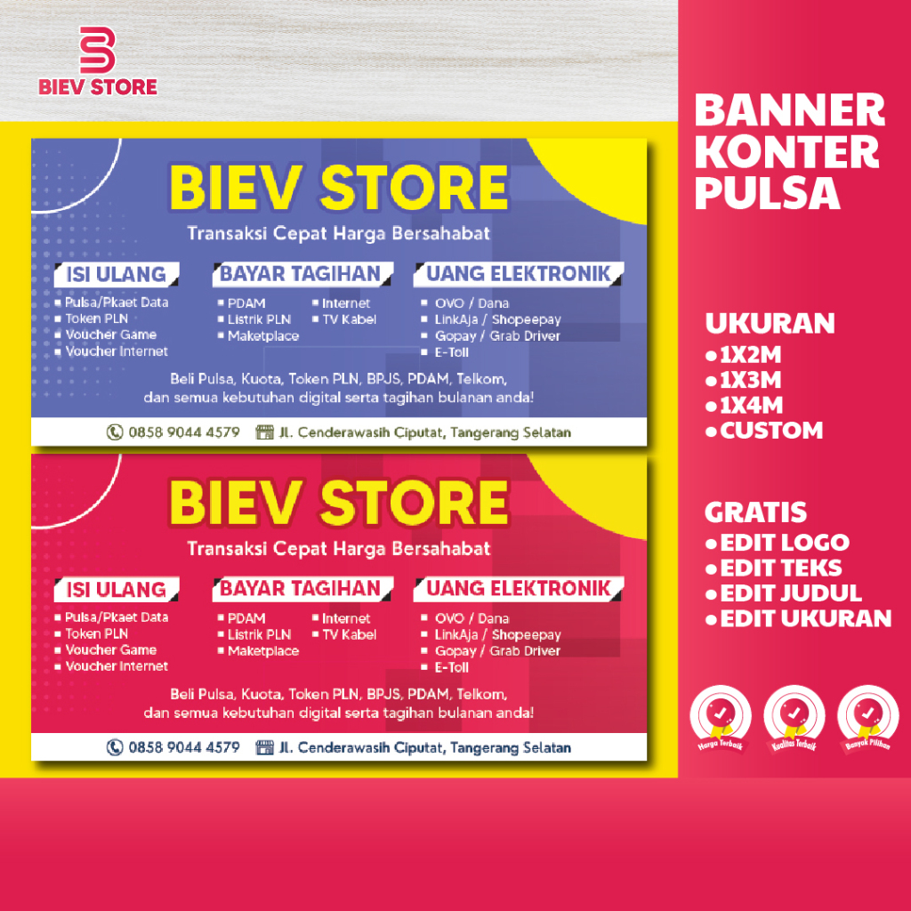 Jual SPANDUK KONTER PULSA | BANNER KONTER PULSA | SPANDUK DAN BANNER ...