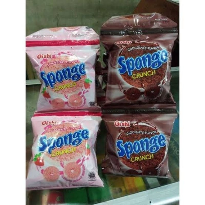 Jual Oishi Sponge Renteng isi 10pcs | Shopee Indonesia