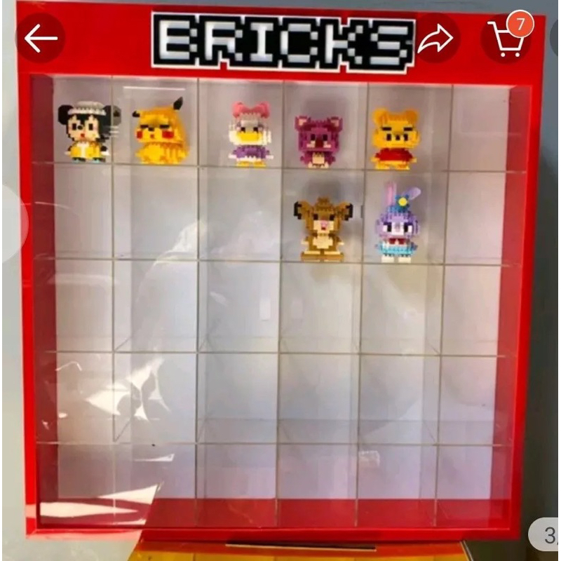 Jual Kotak brick lego display figurin Action Figure Box Display Box ...