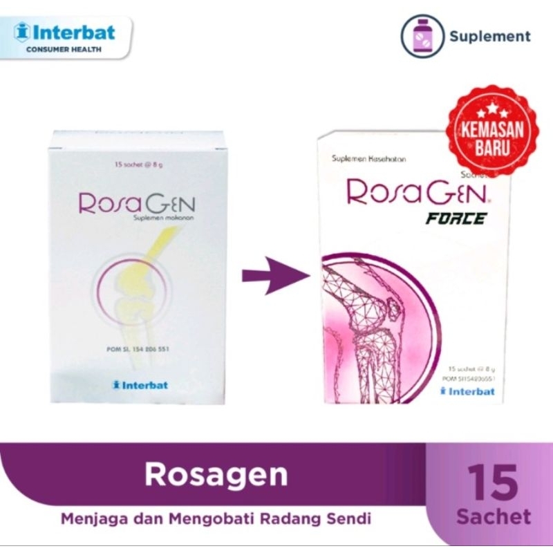 Jual Rosagen Box isi 15 Sachet Original | Shopee Indonesia