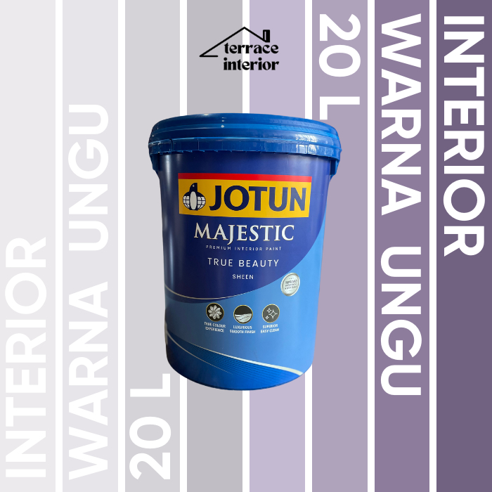 Jual Cat Tembok Majestic Sheen Interior Jotun Warna Ungu Purple 20 L Shopee Indonesia 4473