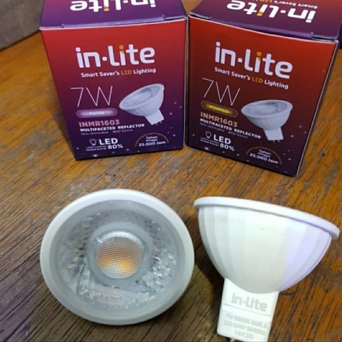Jual INLITE Lampu MR16 220V 5W 5 W 5 Watt 5WATT 7W 7 W 7 Watt Lampu ...