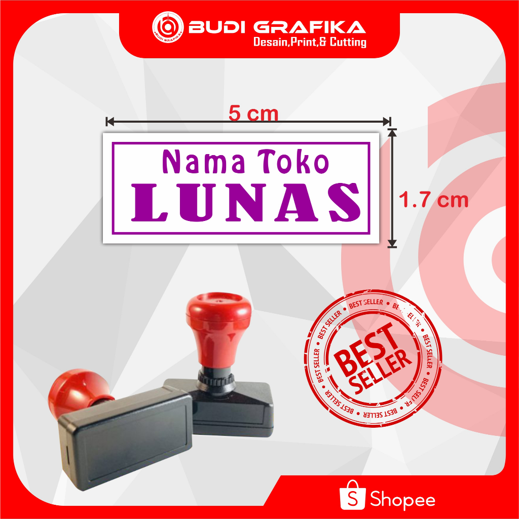 Jual Stempel Lunas Stempel Otomatis Stempel Cap Lunas Stempel Custom ...