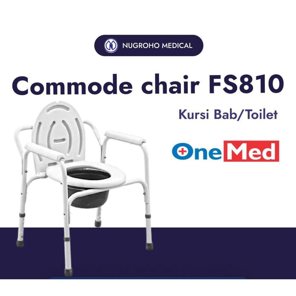 Jual COMMODE CHAIR KURSI BAB ONEMED FS810/ FREE EMBER/TOILET PORTABEL ...