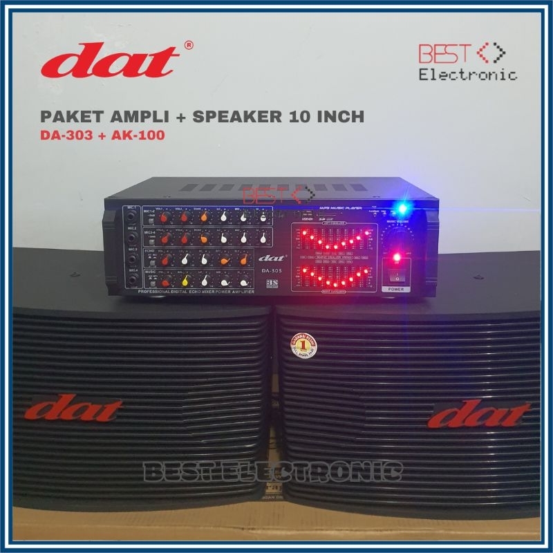 Jual 1 SET 2 SPEAKER PASIF PASSIVE DAT BMB AK 100 AK100 10INCH + AMPLI ...