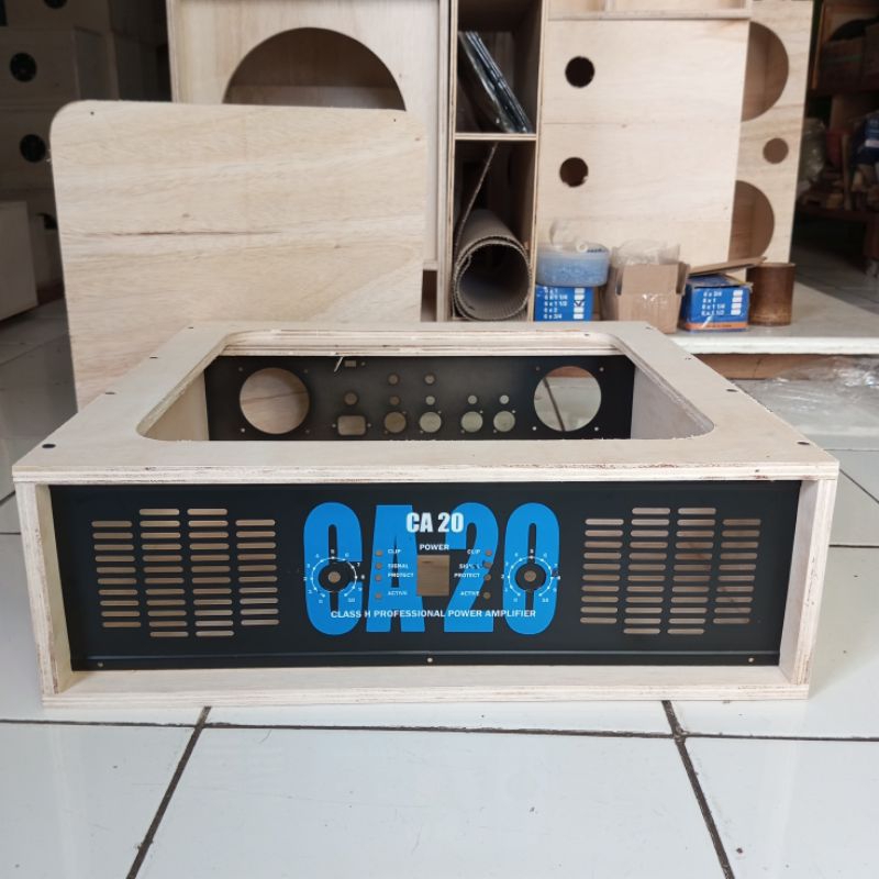 Jual BOX POWER AMPLIFIER MENTAHAN + PLAT PANEL SIAP ISI MESIN triplek ...