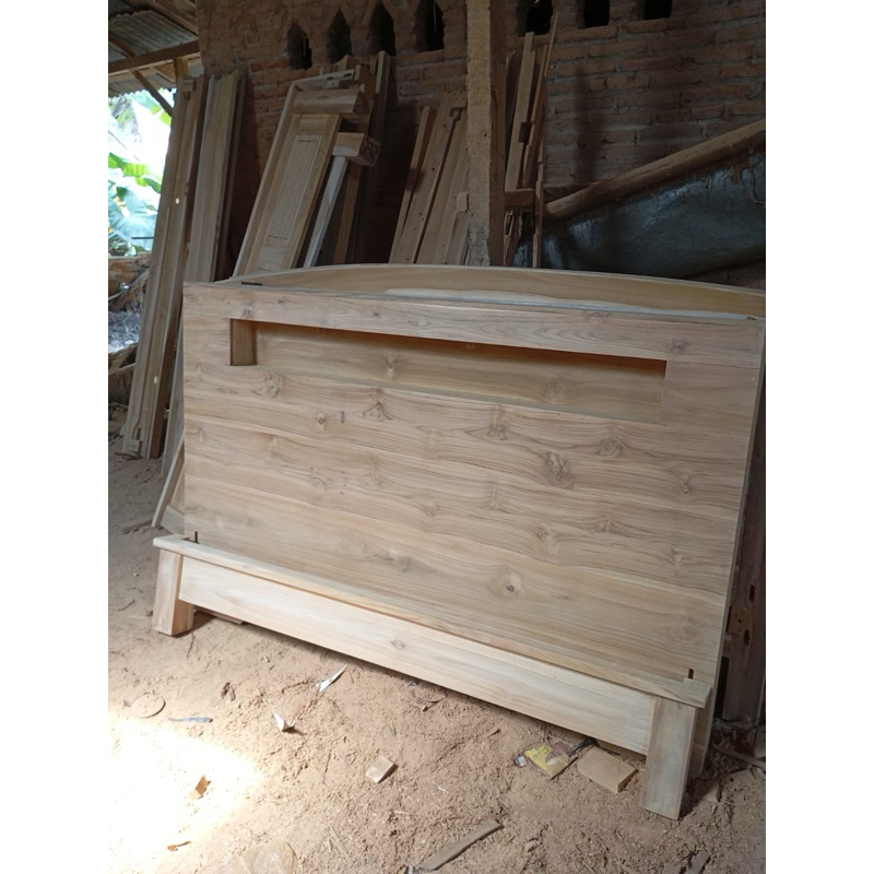 Jual dipan minimalis box/head storage jati | Shopee Indonesia