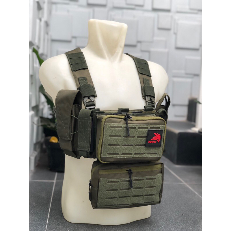Jual Chest rig kraken hijau army tas dada latihan | Shopee Indonesia