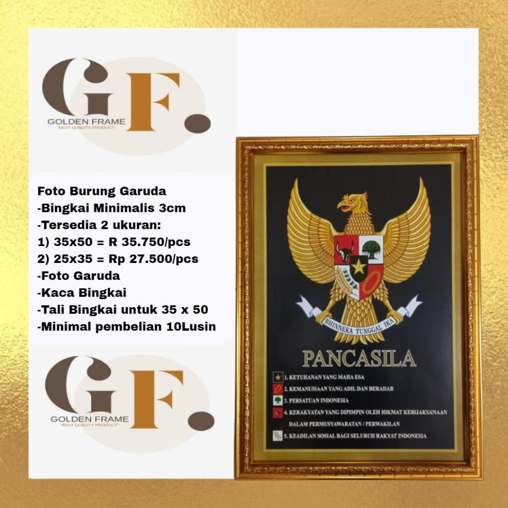 Jual Golden Frame_ Foto Burung Garuda S.01.G | Shopee Indonesia
