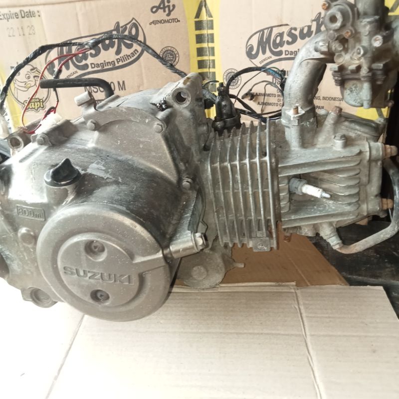 Jual MESIN SUZUKI SHOGUN 125 ROBOT SABENDEL BELUM KOPLING MASIH STANDAR ...