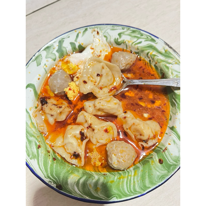 Jual [PROMO] PANGSIT CHILI OIL ISI 6 / PANGSIT DAGING AYAM ASLI ...