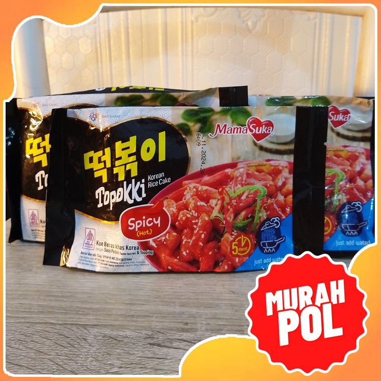 Jual Topokki Instan Korea Rice Cake Mama Suka korinus 140gr | Shopee ...