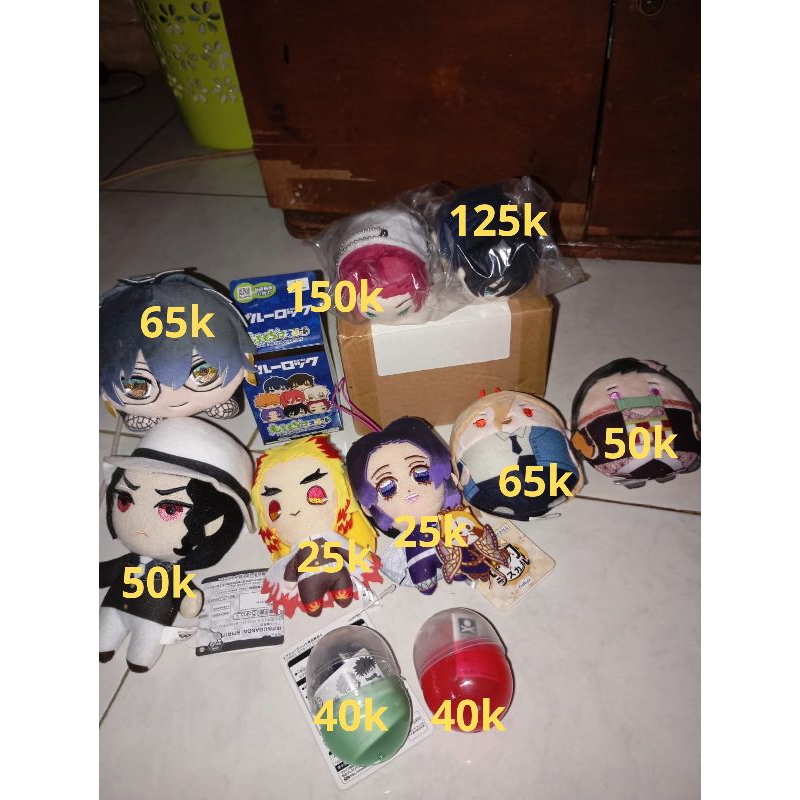 Jual ganci boneka mochi fuwa jjk demon slayer bluelock wind breaker CO ...
