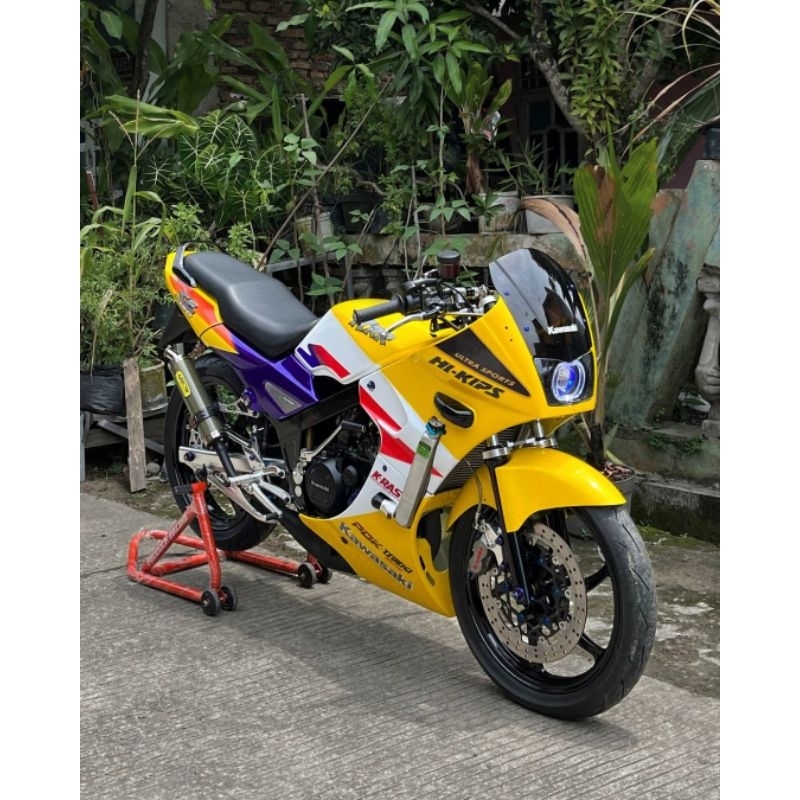Jual Sticker striping Kawasaki Ninja KRR SSR SE kuning transparan ...