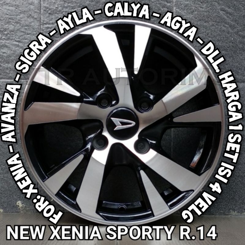 Jual VELG XENIA SPORTY RING 14 (4 VELG) U/ XENIA AVANZA AGYA AYLA CALYA