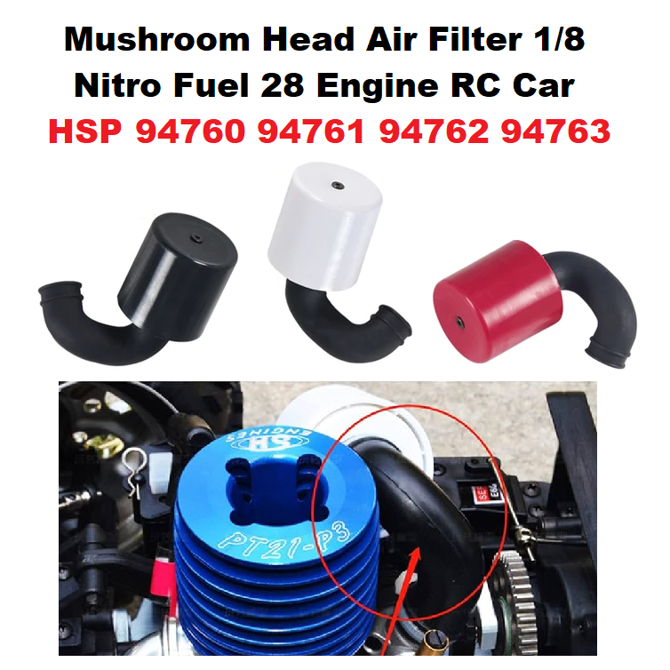 a Jual Universal Air Filter 1/8 Nitro Fuel Foam set Engine 21 25 28
