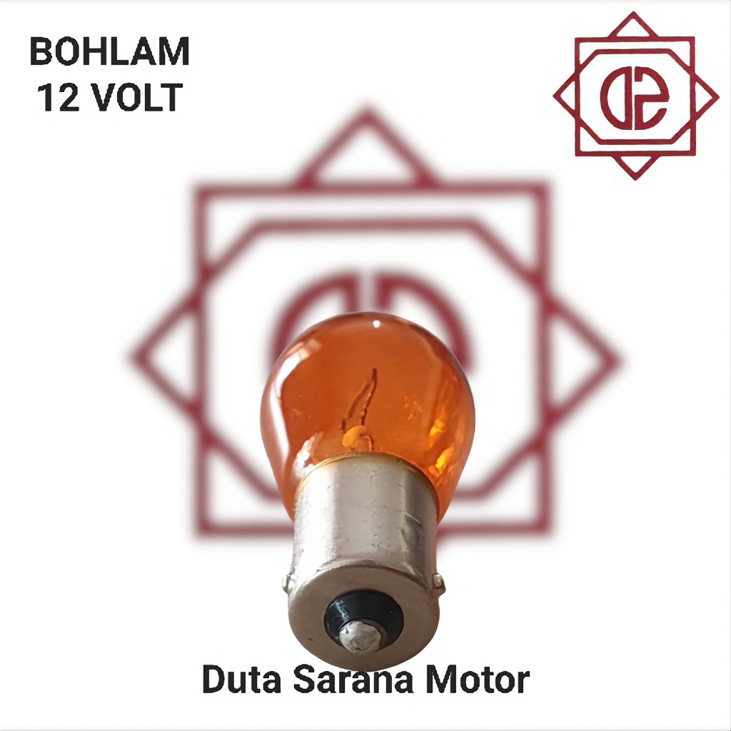 Jual Bohlam Lampu Sen Universal 12 Volt 21 Watt Kaki 1 Miring PY21W ...