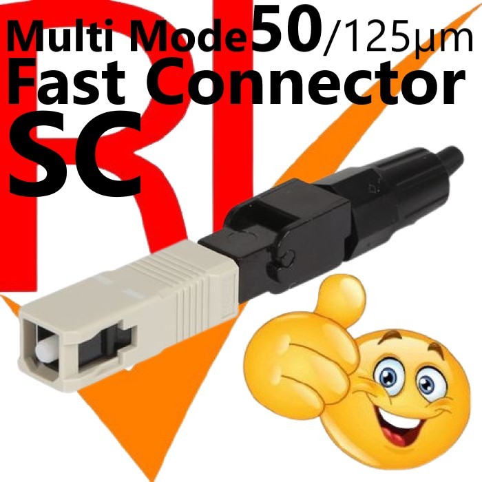 Jual Fast Connector SC FC Multimode 50um Fiber Optic MM Multi Mode ...