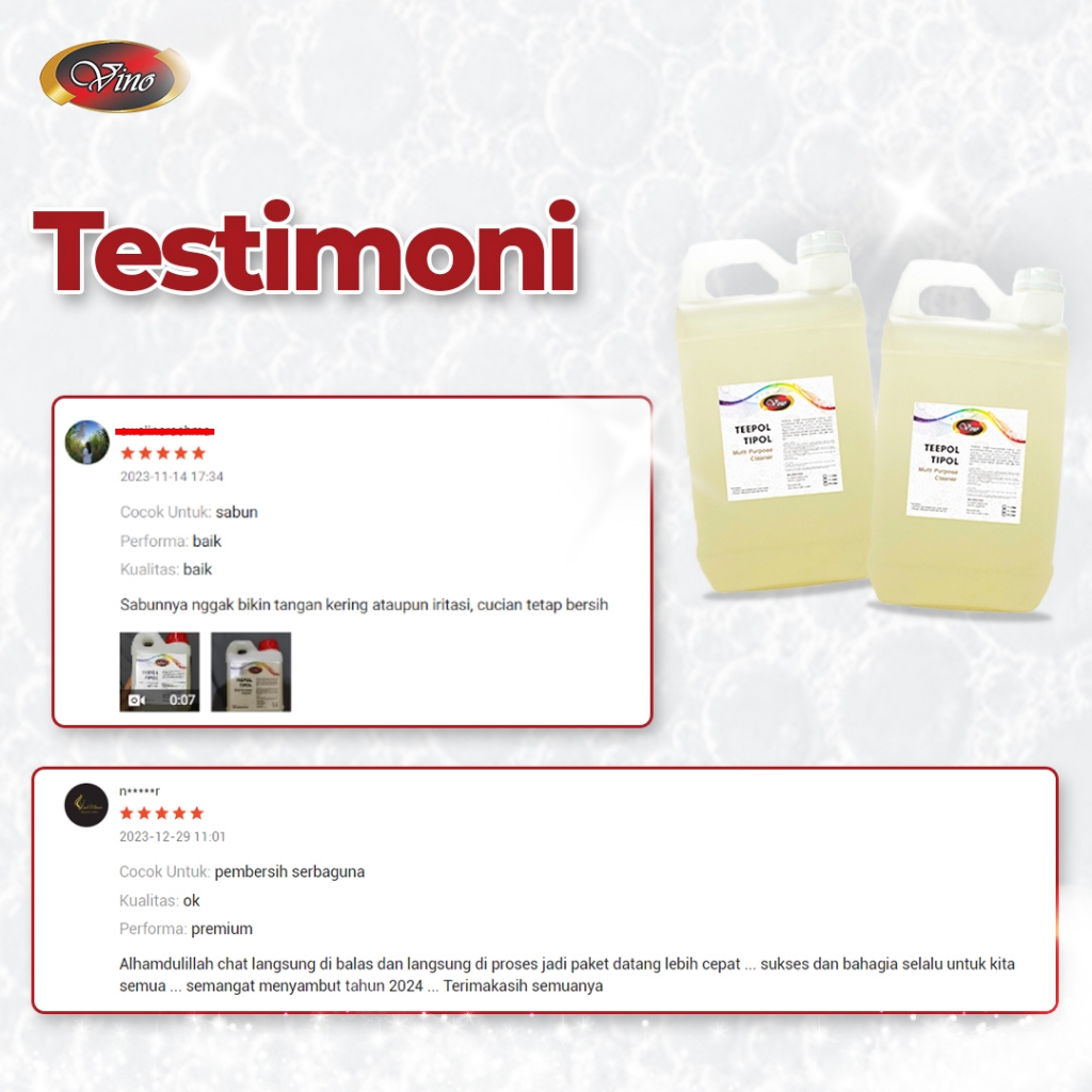 Jual Teepol Tipol Pembersih Serbaguna Konsentrat VINO 5 LITER | Shopee ...