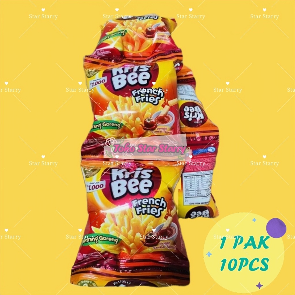 Jual [Per Pack] Krisbee French Fries / Kentang Goreng RENCENG Snack ...