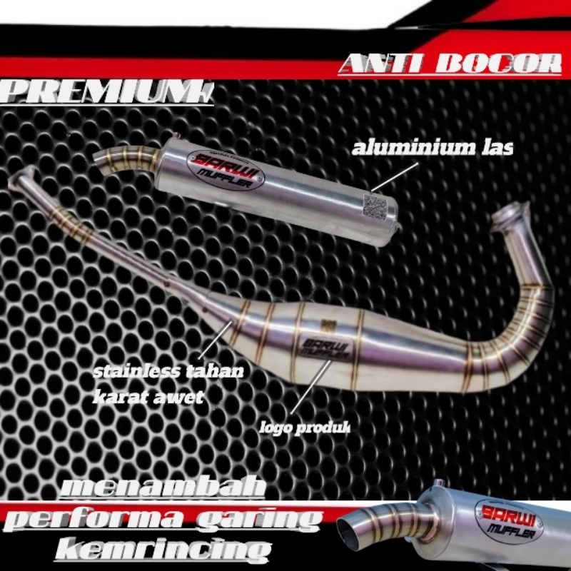 Jual knalpot ninja R RR SS non cobra stainless slincer aluminium lass ...