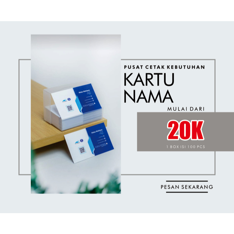 Jual CETAK KARTU NAMA | BISNIS CARD | MURAH | Shopee Indonesia