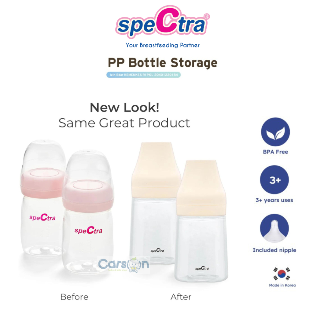 Jual Spectra Botol Asi / Botol Simpan Asi 160ml Isi 2 | Shopee Indonesia
