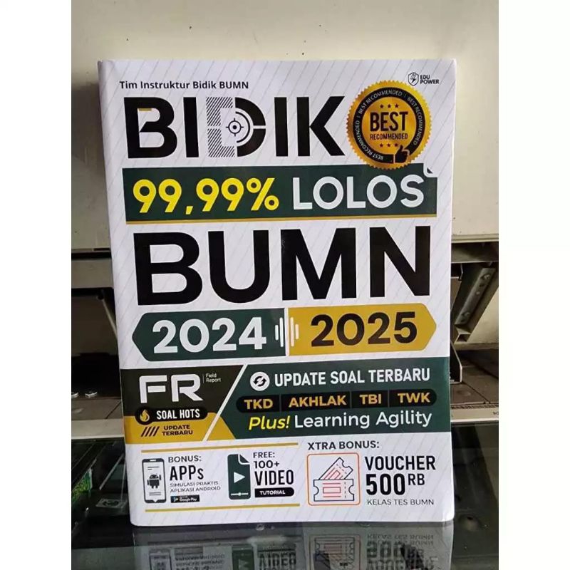 Jual BUKU BIDIK 99.99 LOLOS BUMN 2024 2025 FR SOAL HOTS | Shopee Indonesia