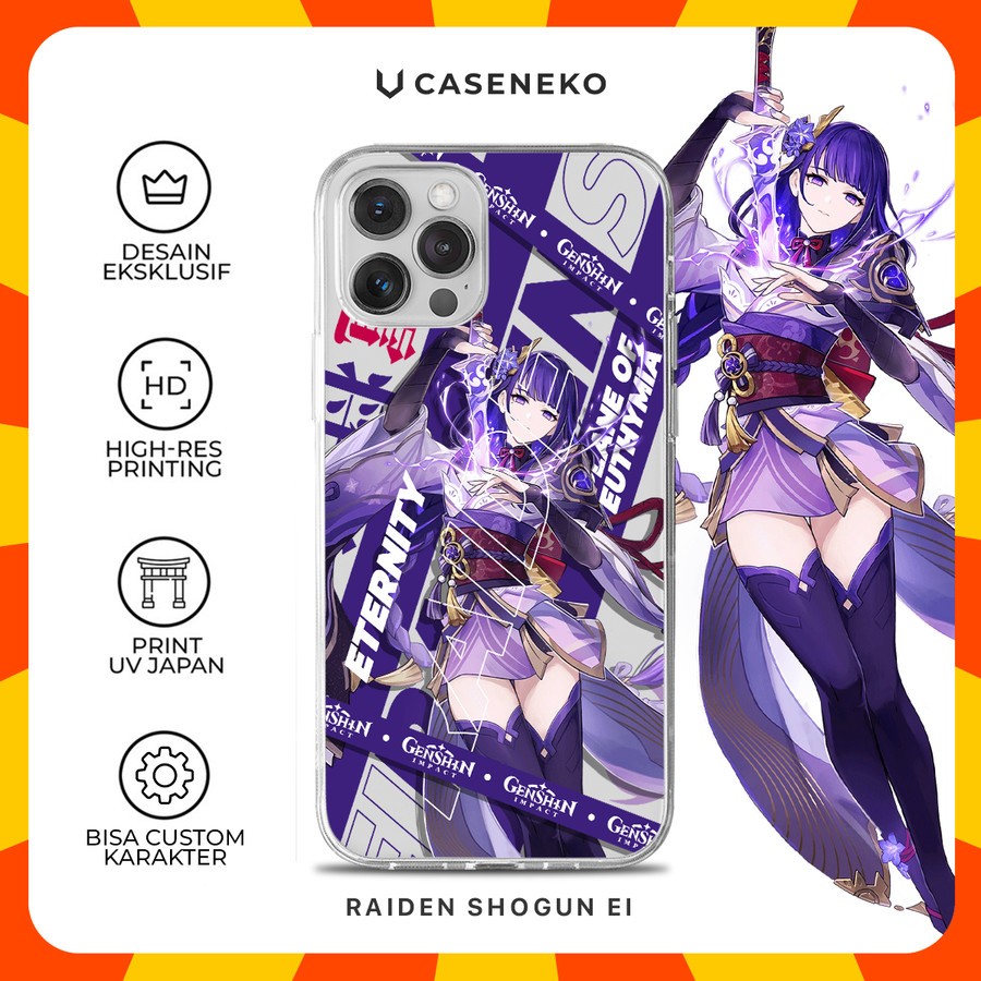 Jual Custom Case Raiden Shogun Ei Genshin Impact Casing Semua Tipe HP 1 ...