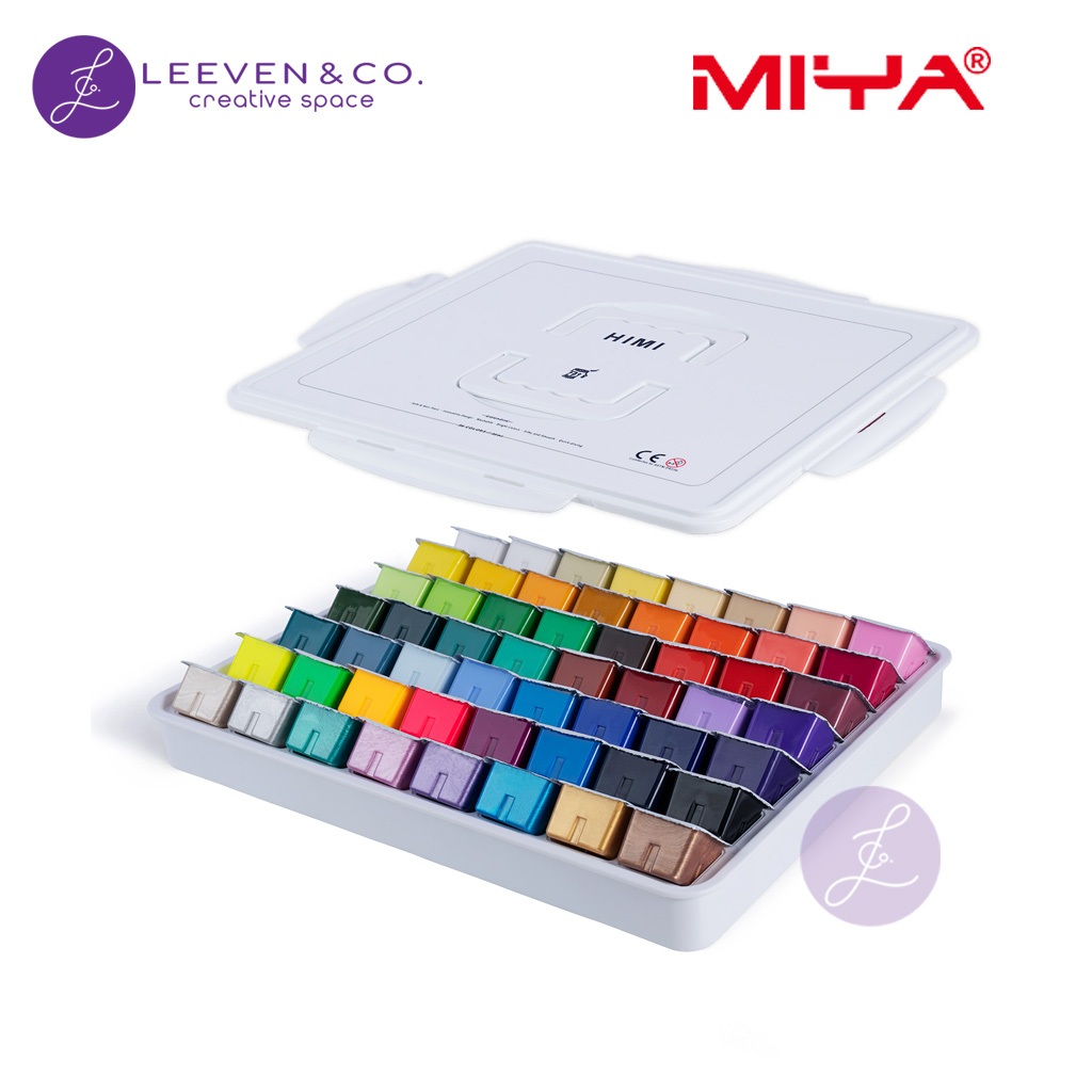 Jual HIMI MIYA GOUACHE 30ML/56CLR + METALLIC COLORS + NEON COLORS ...
