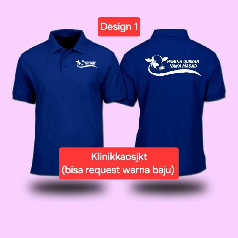 Jual Jual Polo Shirt Panitia Qurban Bisa Custom Baju Poloshirt Kaos Kurban Seragam Panitia