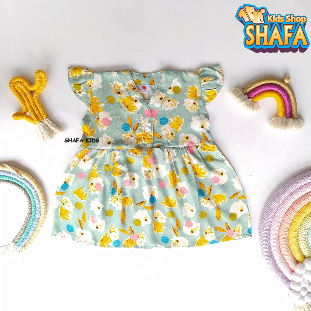 Jual SHAFA KIDS SHOP/ DRESS BAYI PEREMPUAN NEWBORN USIA 0 18 BULAN BAJU ...